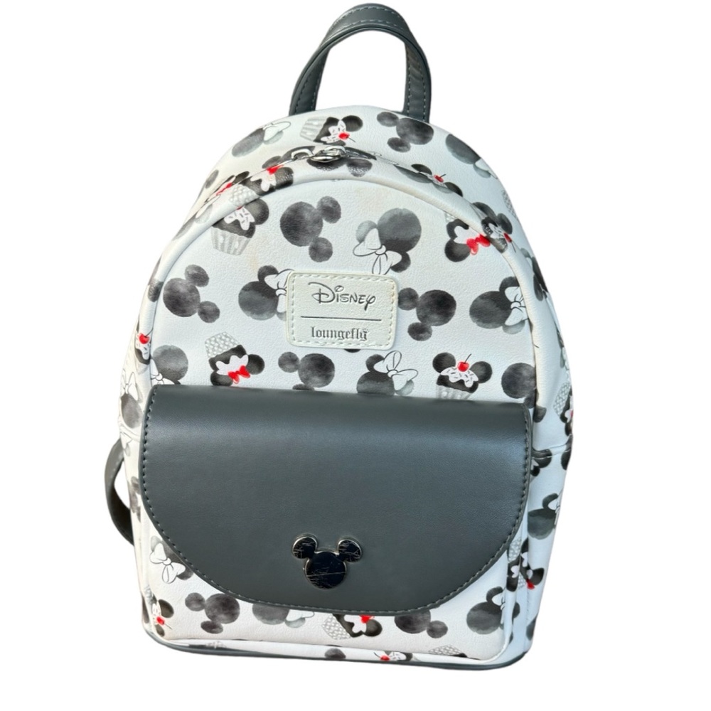 Loungefly Mickey Mouse & Minnie Mouse Cupcake Mini Faux Leather Disney Backpack